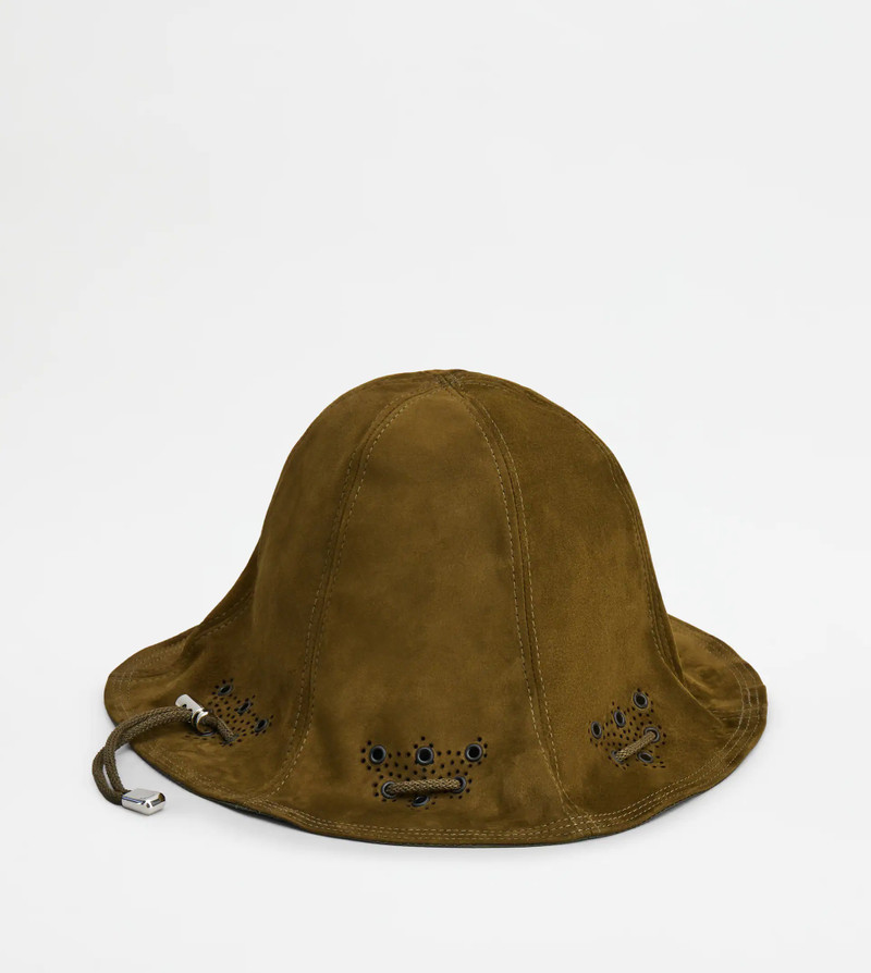 HAT IN SUEDE - GREEN 1