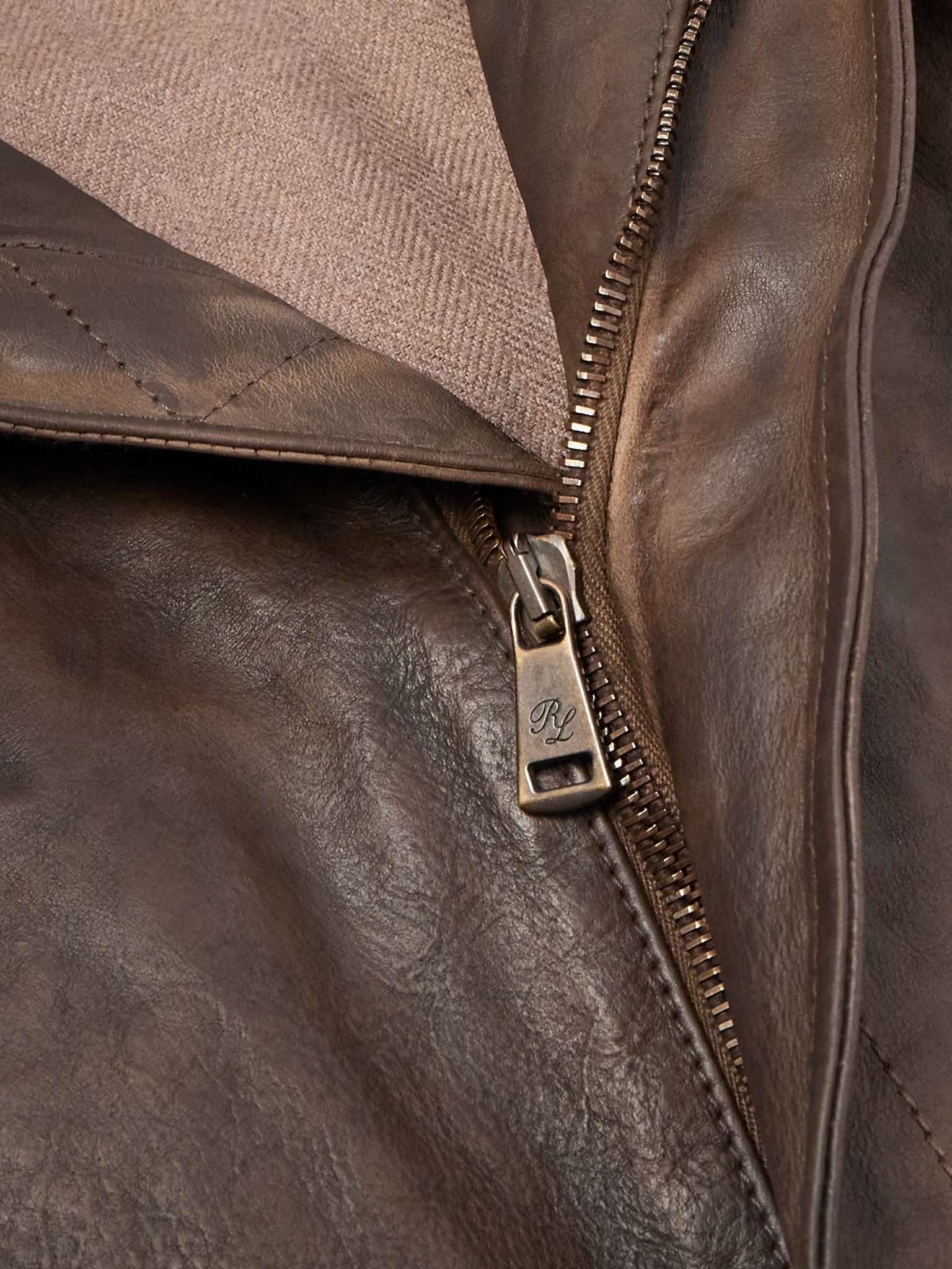 Ridley Leather Bomber Jacket - 5