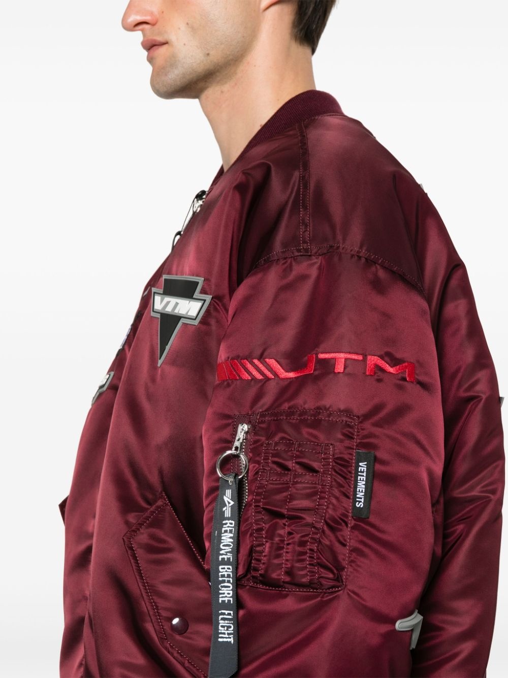 logo-appliquÃ© bomber jacket - 6