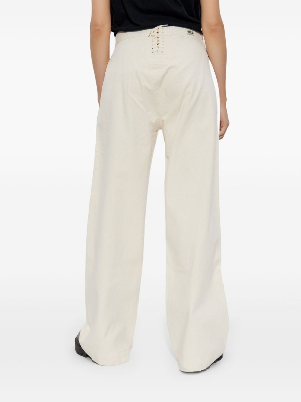 rear-drawstring trousers - 4