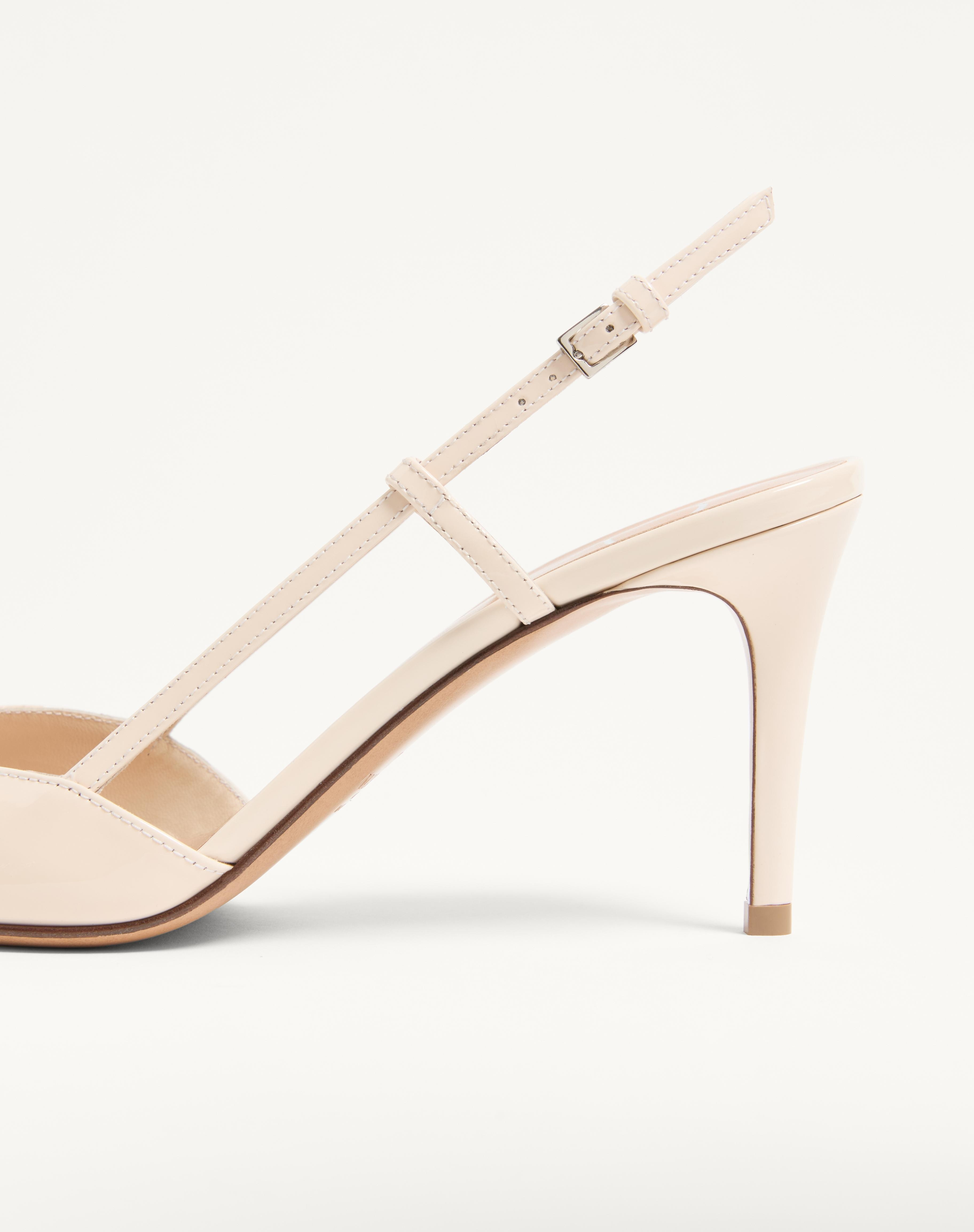 VLOGO SIGNATURE PATENT LEATHER SLINGBACK PUMP 80MM / 3.15 IN. - 7