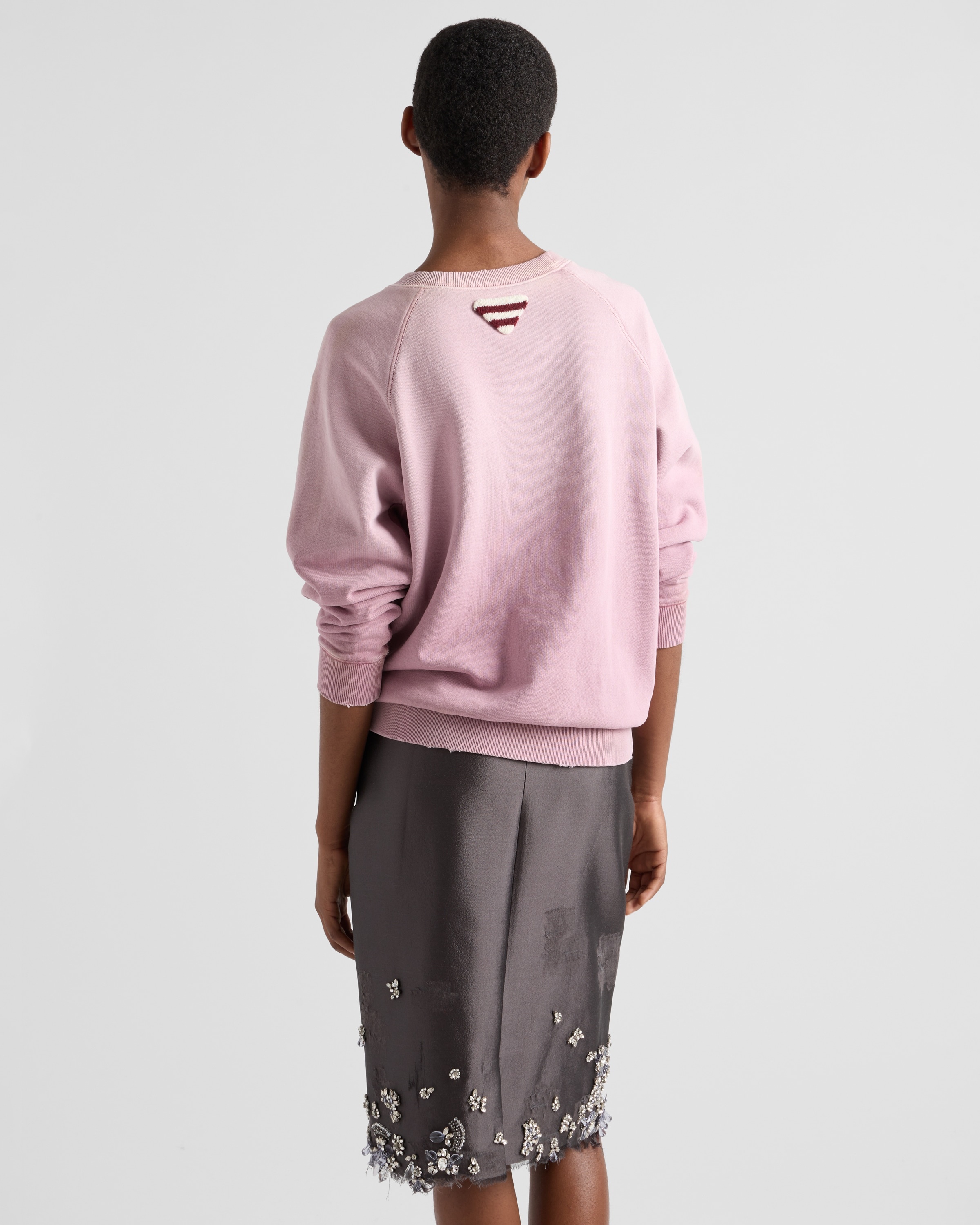 Cotton crew-neck sweatshirt - 5