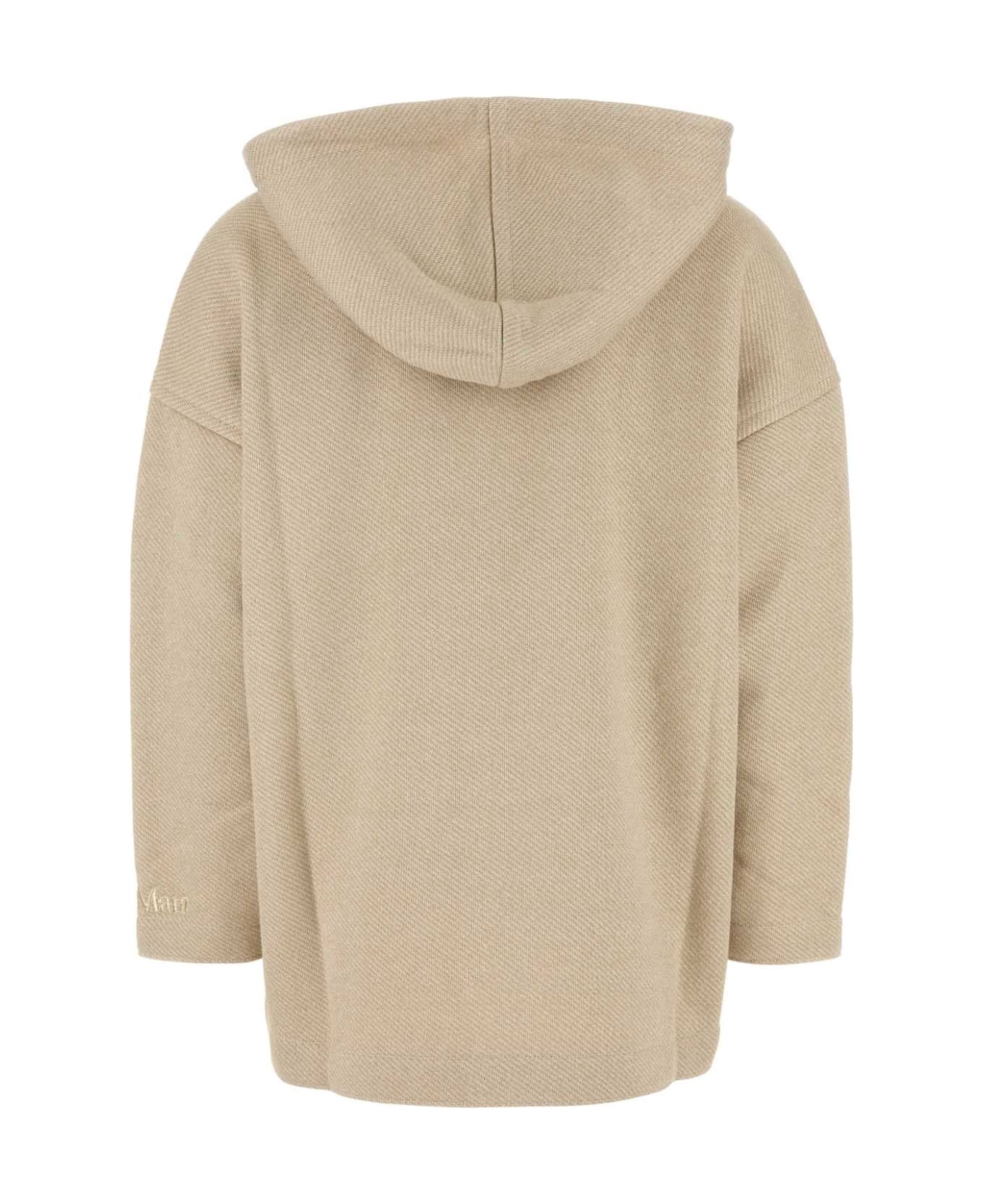 Sand Cotton Blend Rally Sweatshirt - 2