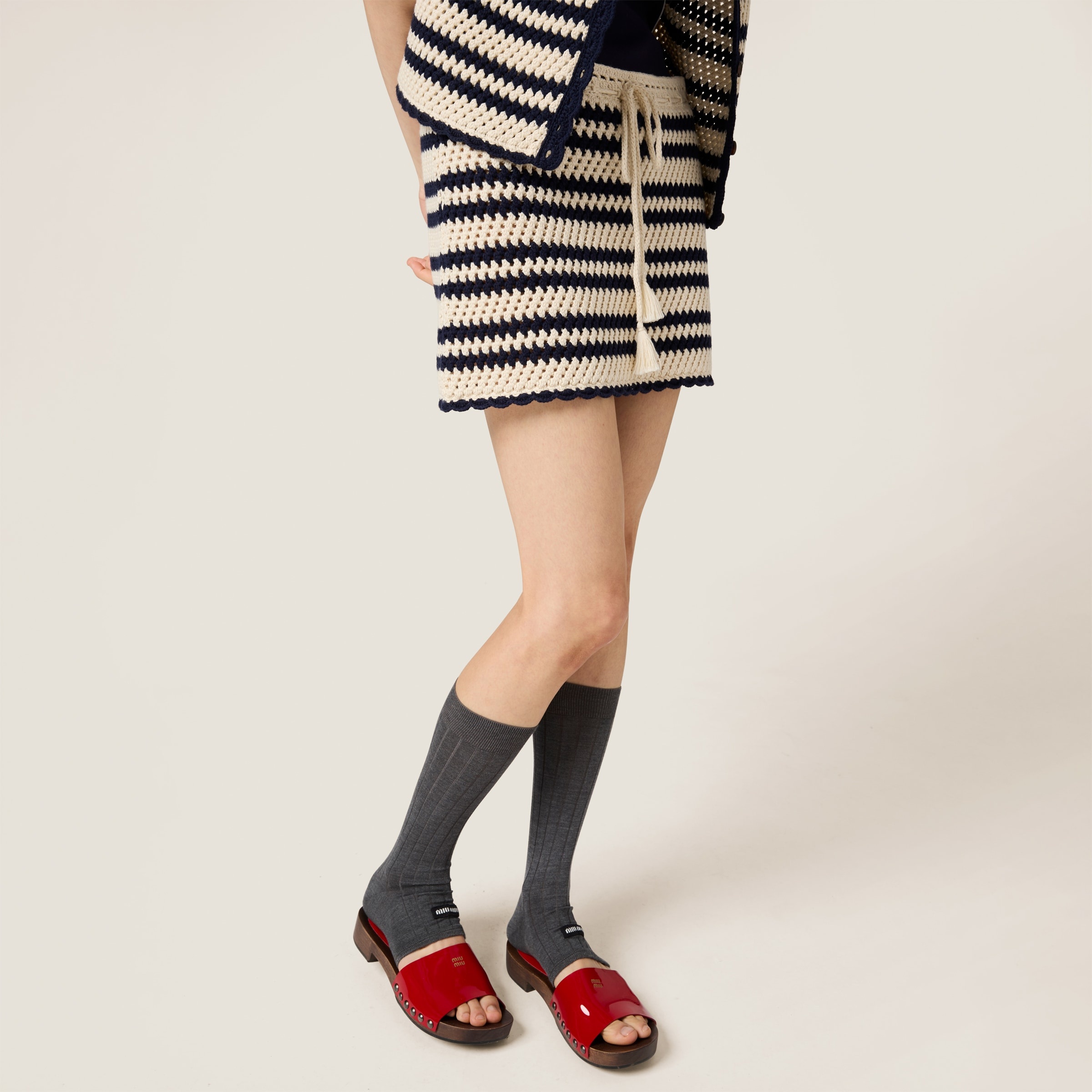Cotton miniskirt - 4