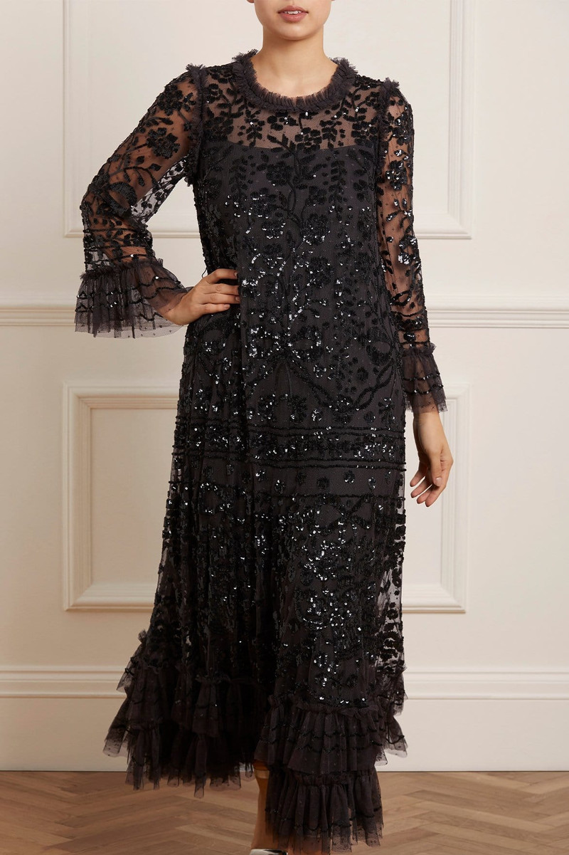 Needle & Thread Celia Long Sleeve Ankle Gown outlook