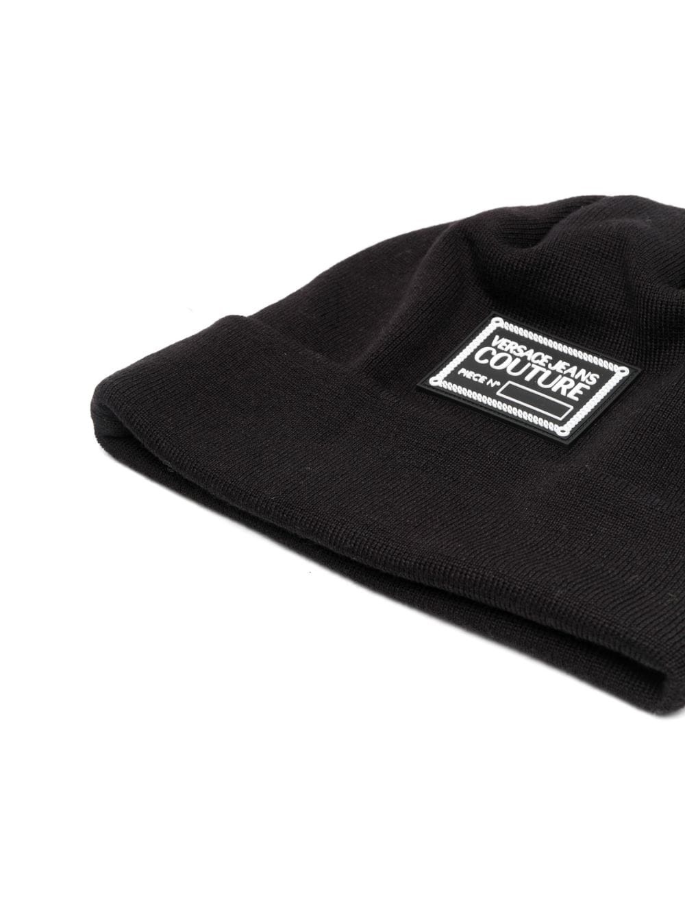 logo-patch wool-blend beanie - 2