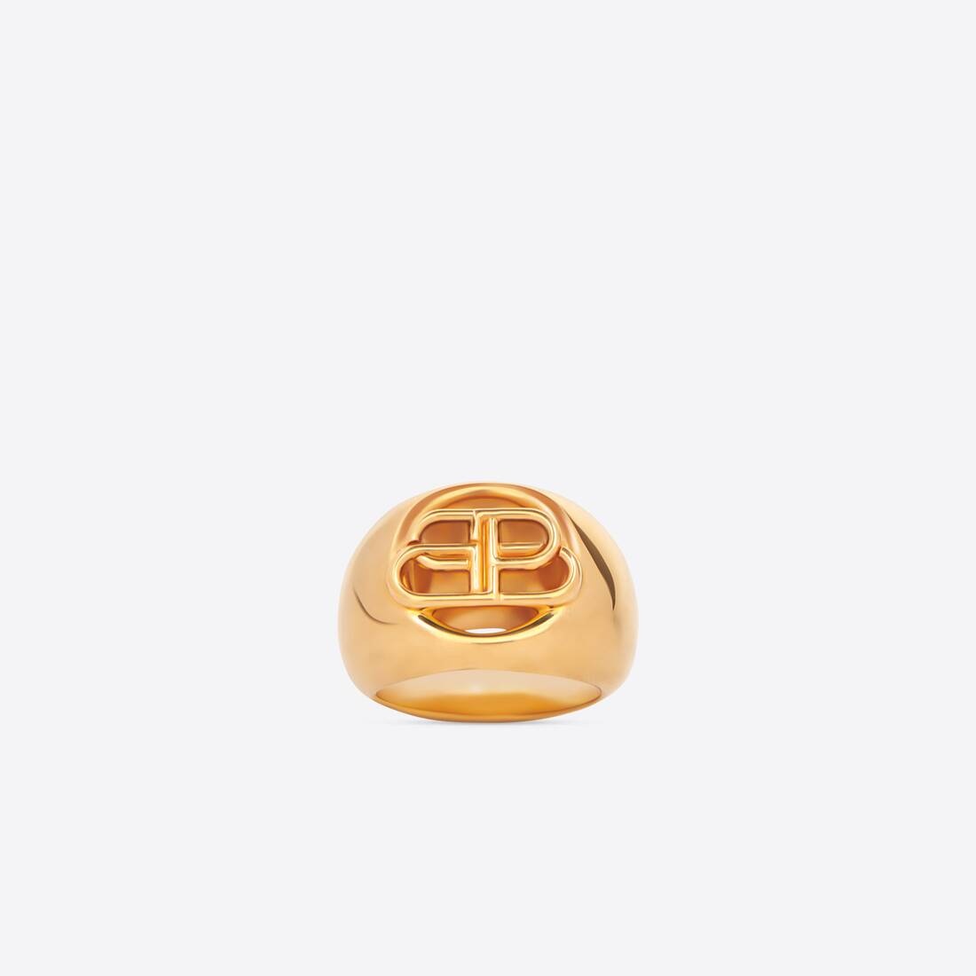 Bb Signet Ring in Gold - 1