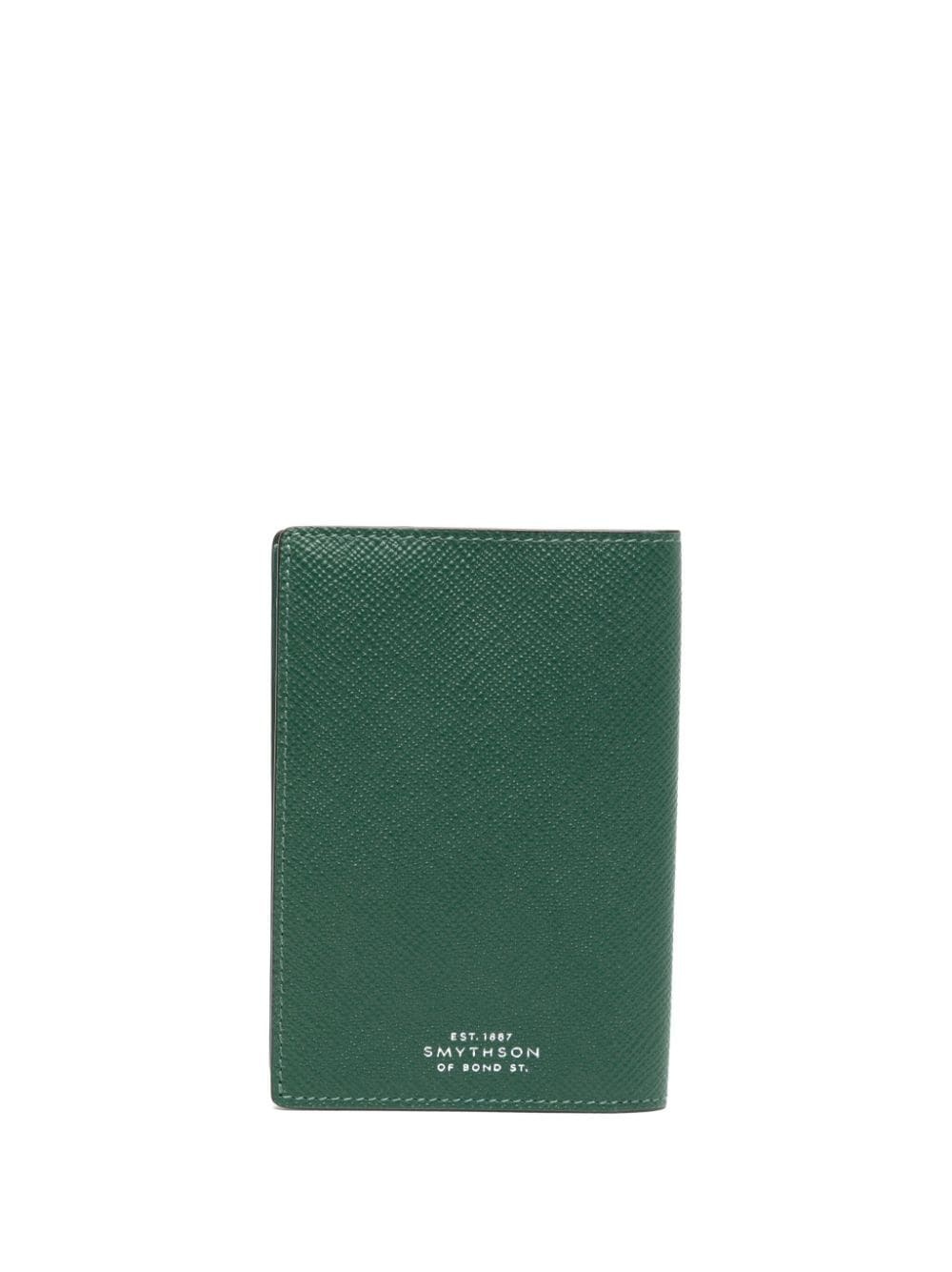 Smythson Panama Notebook Golf Notes Forest Green at