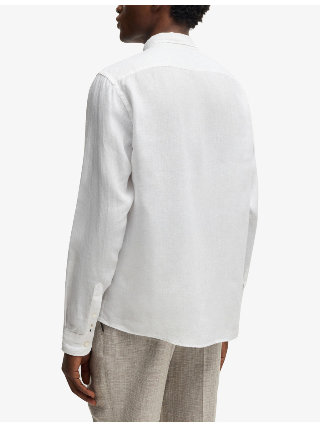 Stand-Collar Slim-Fit Stretch-Cotton Shirt - 4