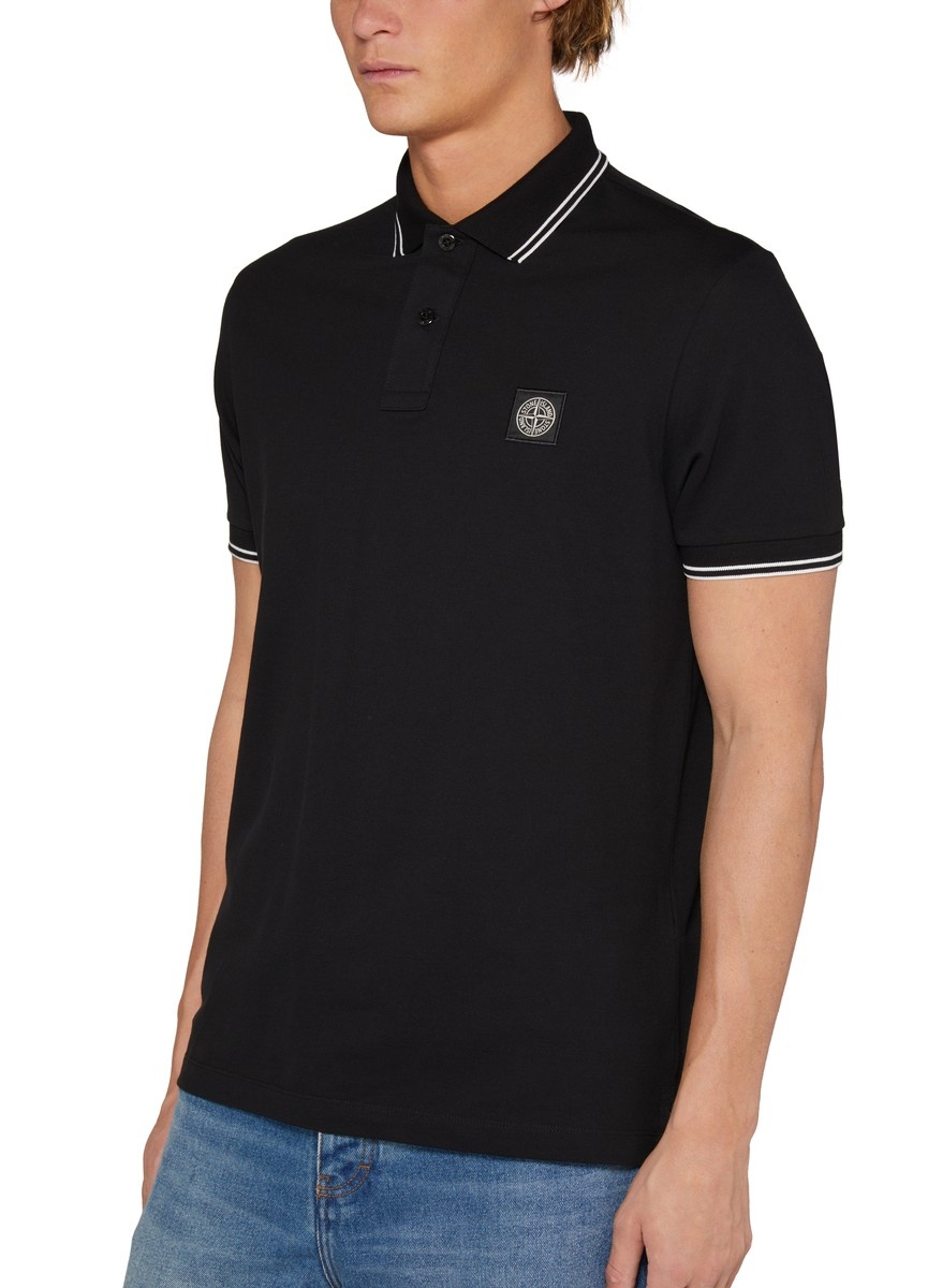 Short-sleeved polo shirt with logo - 4