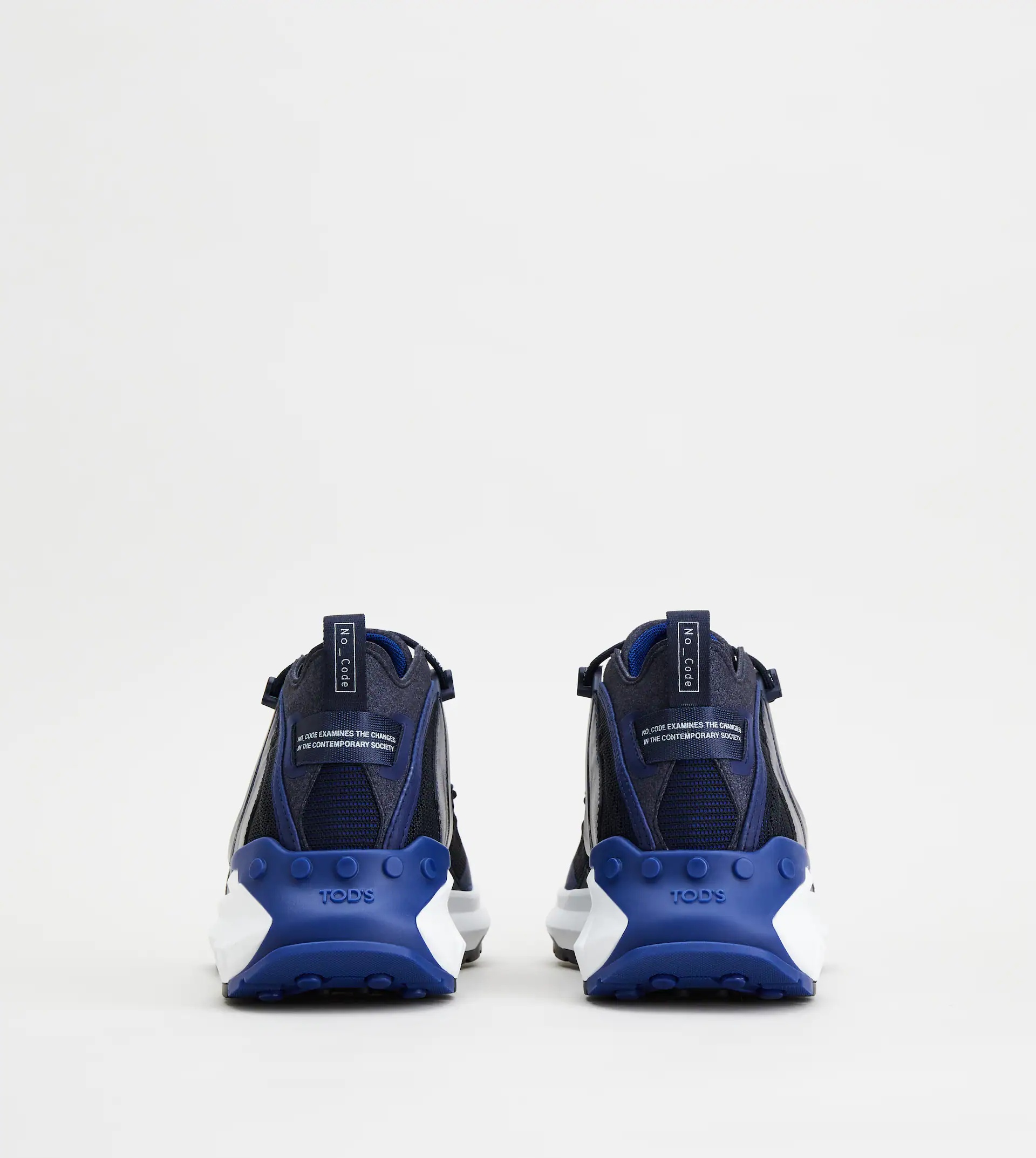 NO_CODE J IN TECHNICAL FABRIC AND LEATHER - BLUE - 2
