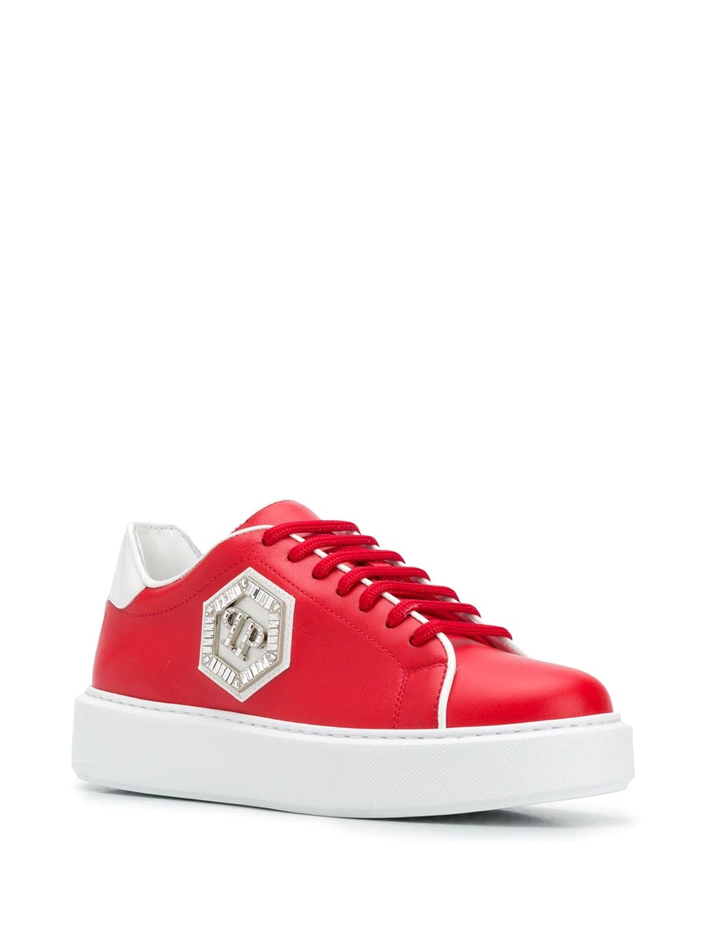 logo plaque sneakers - 2