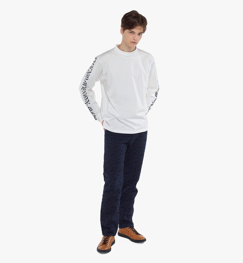 MCM Men's PHENOMENON+MCM Logo Print Long Sleeve T-Shirt outlook