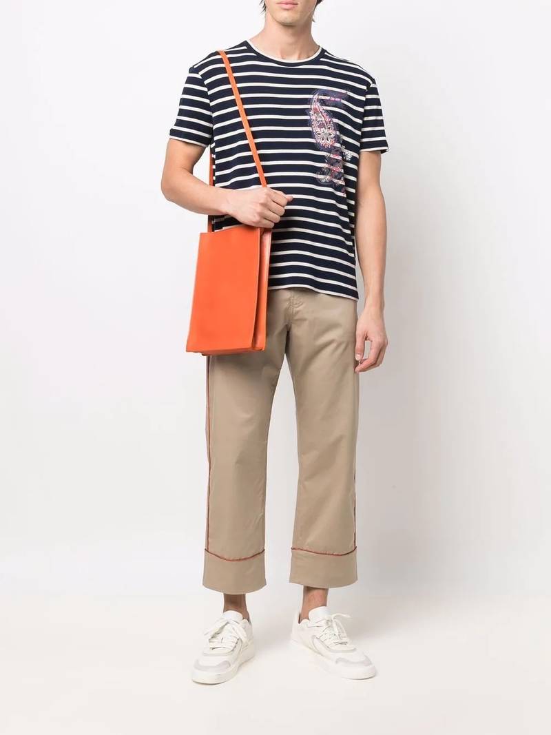 Etro striped paisley-print T-shirt outlook