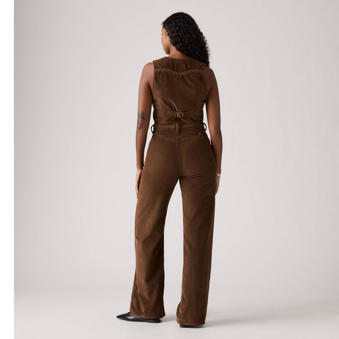 RIBCAGE WIDE LEG BRAIDED WOMEN'S JEANS - 5
