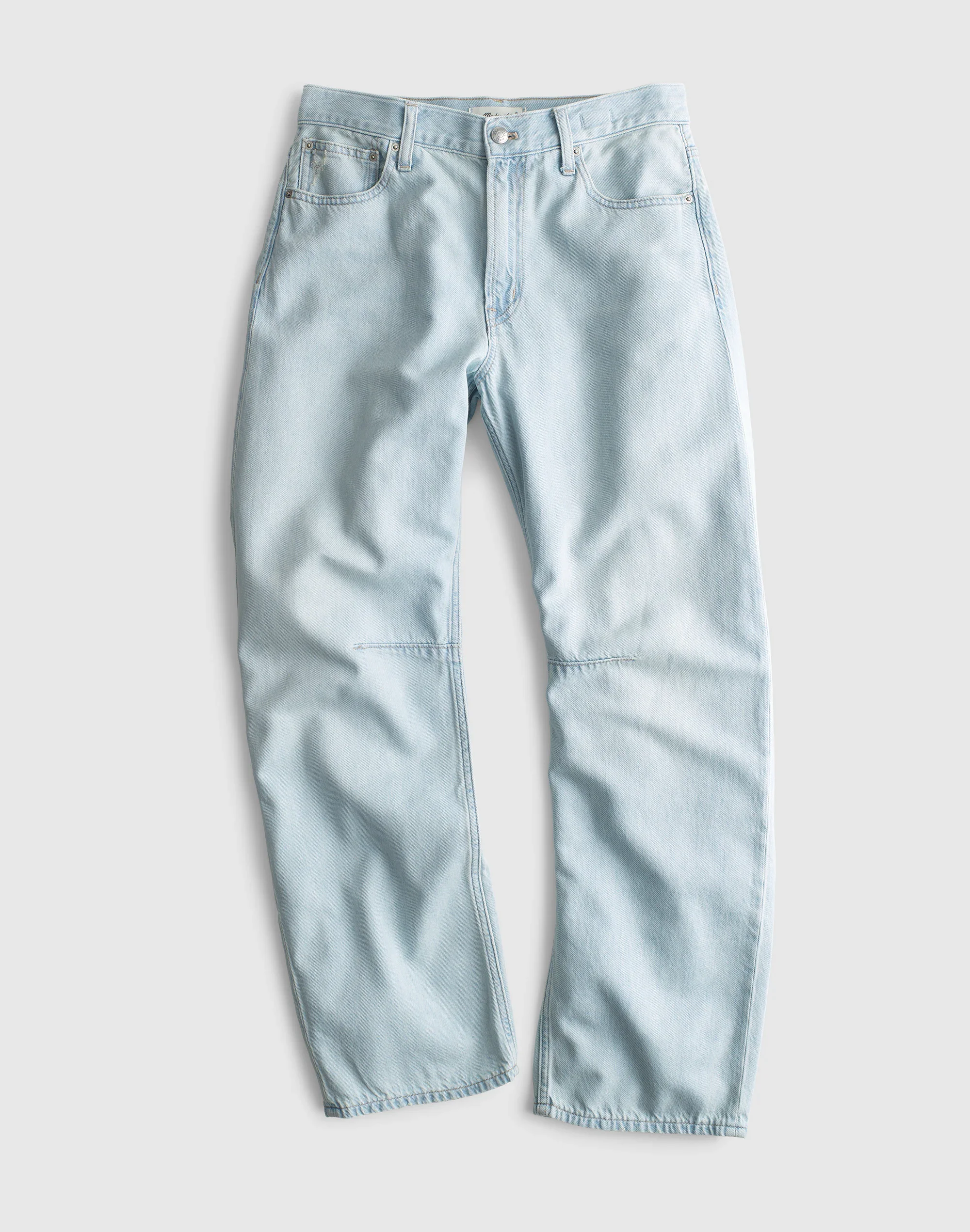 The Darted Barrel-Leg Jean in Airy Denim - 1