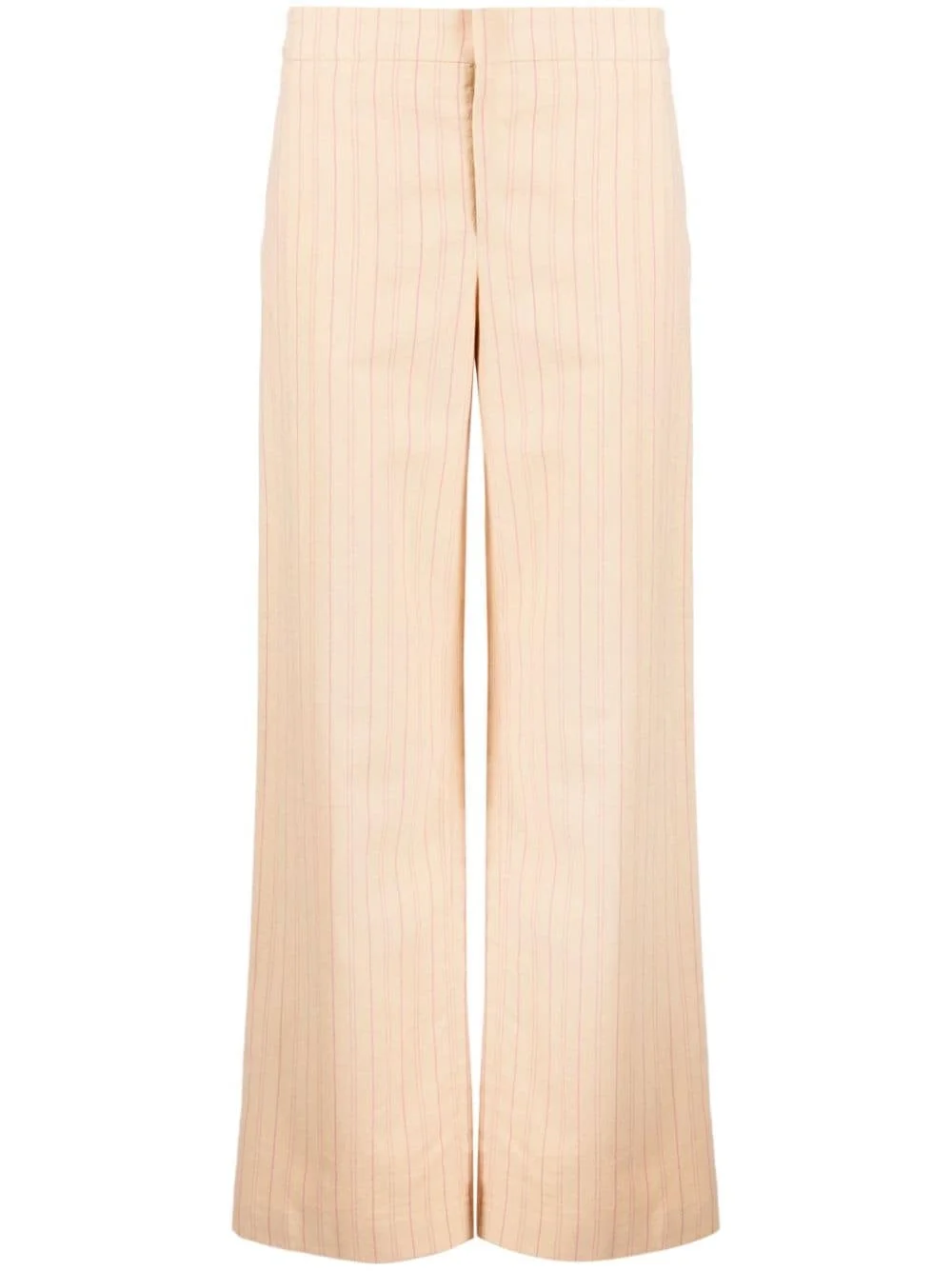 mid-rise straight-leg trousers - 1