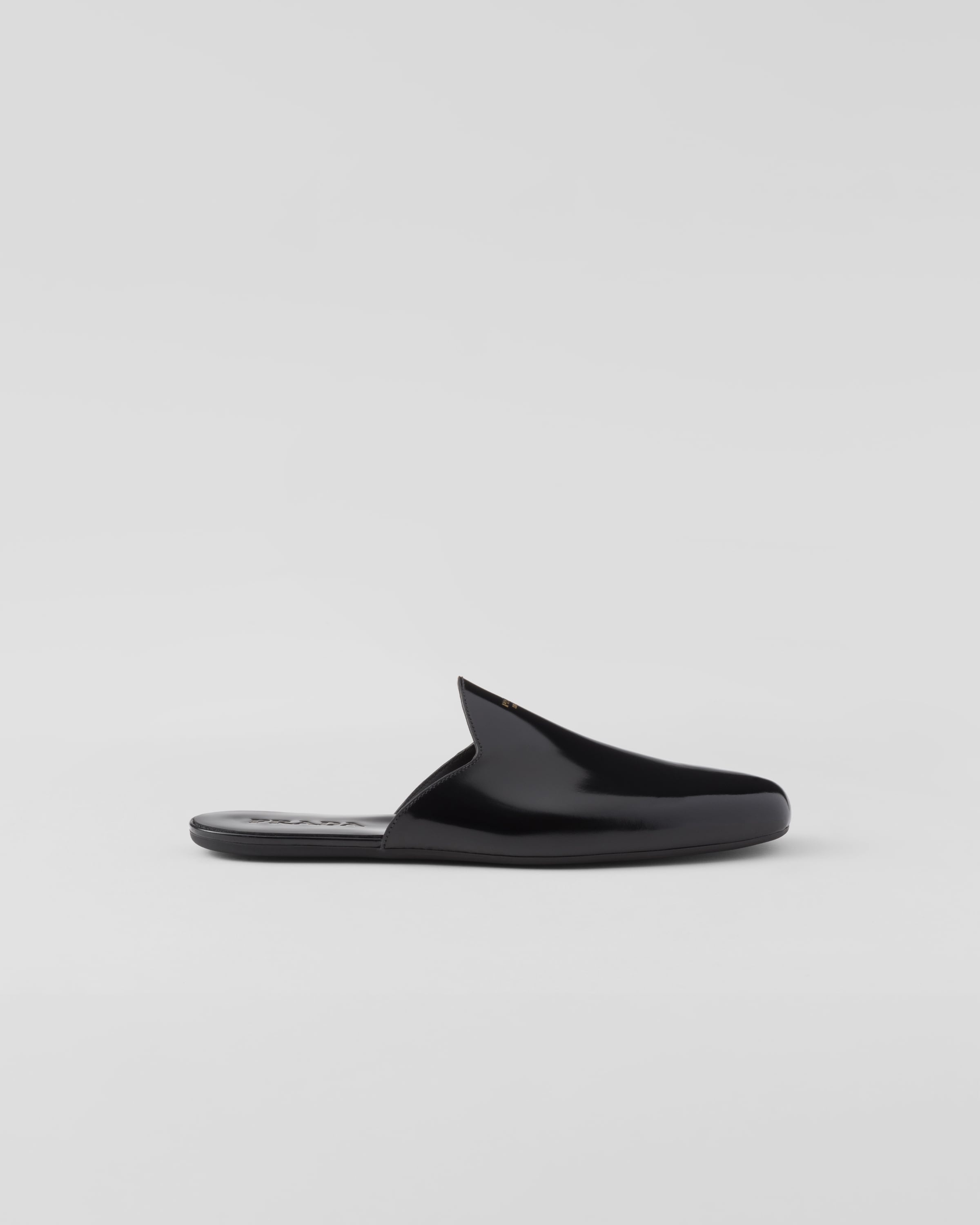 Brushed leather slippers - 2