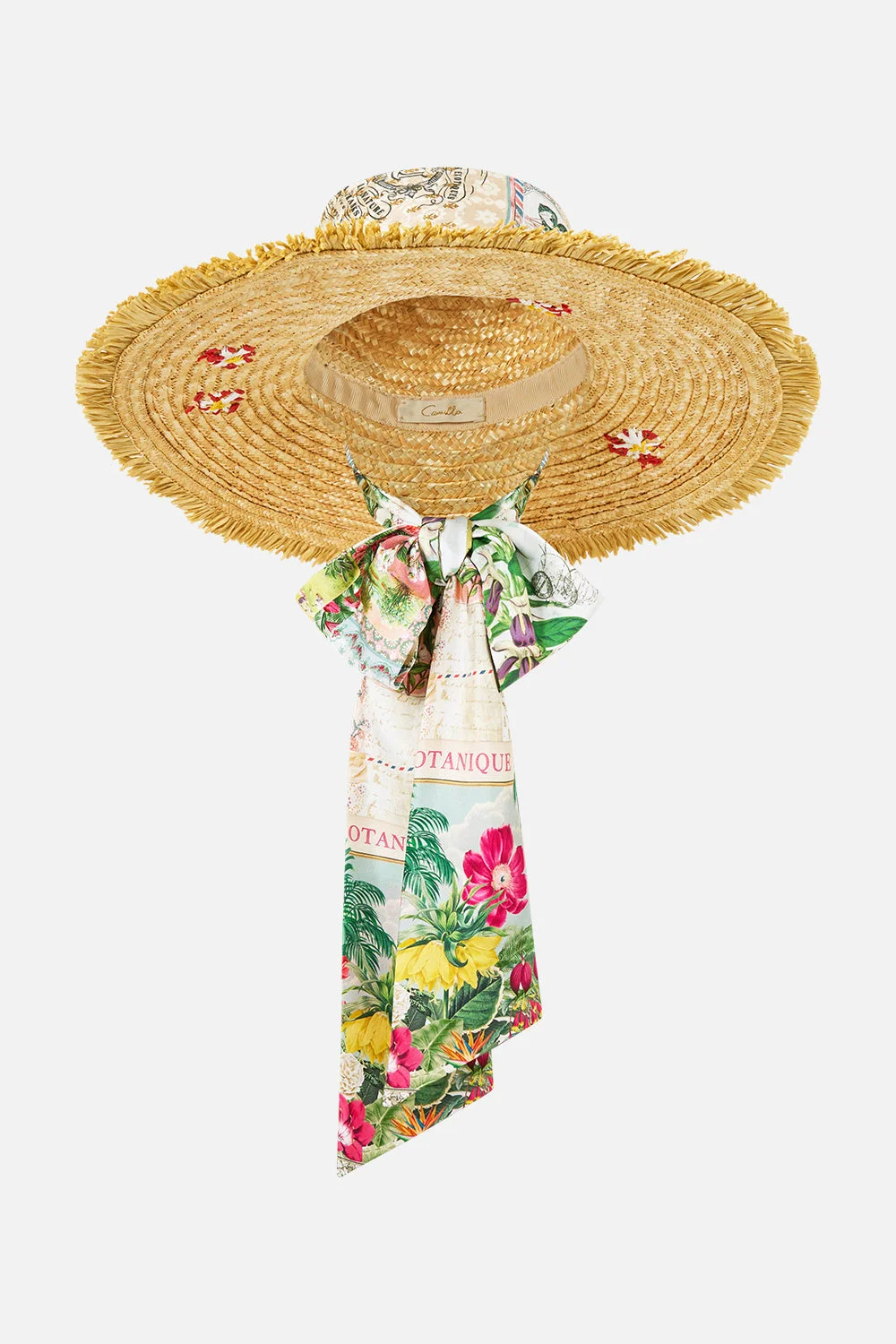 LARGE RAFFIA SUN HAT LA BELLE BOTANIQUE - 1