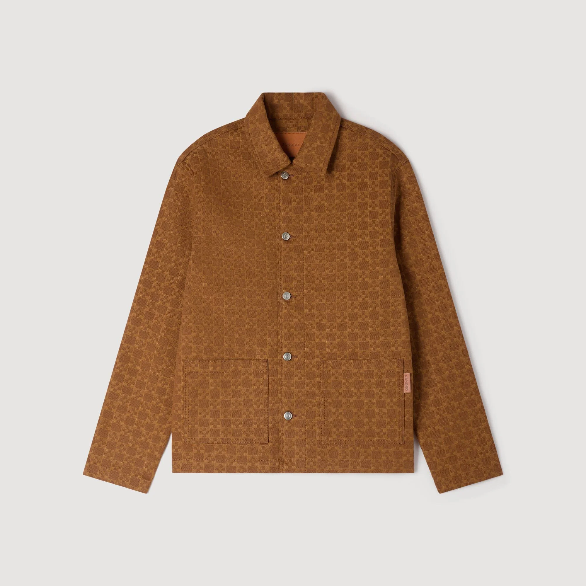 SQUARE CROSS DENIM JACKET - 1