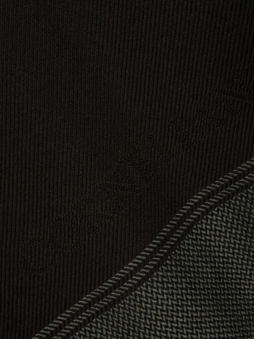 logo-jacquard two-tone scarf - 3
