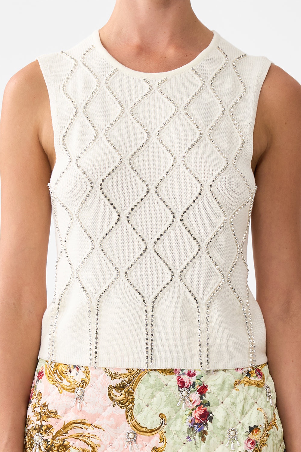 SLEEVELESS KNIT TANK TOP - 6