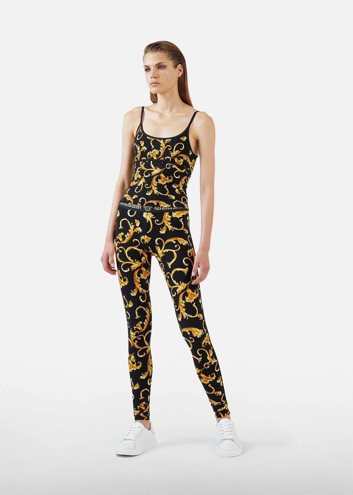 Barocco Print Leggings - 4