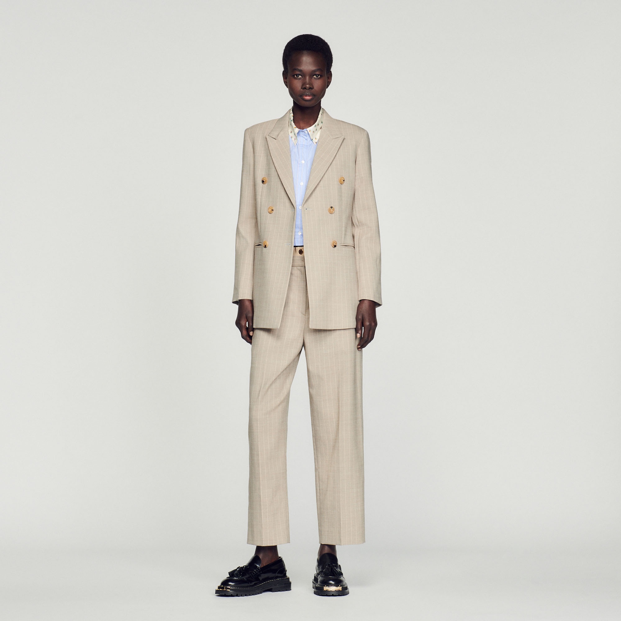 Tailored pinstripe jacket - 3