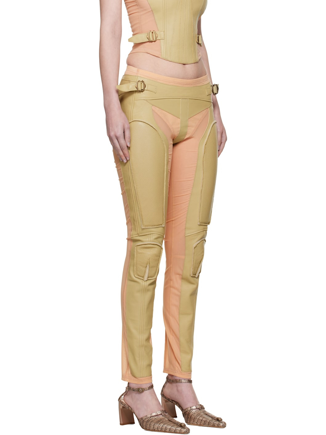 Khaki & Pink GTR Trousers - 2