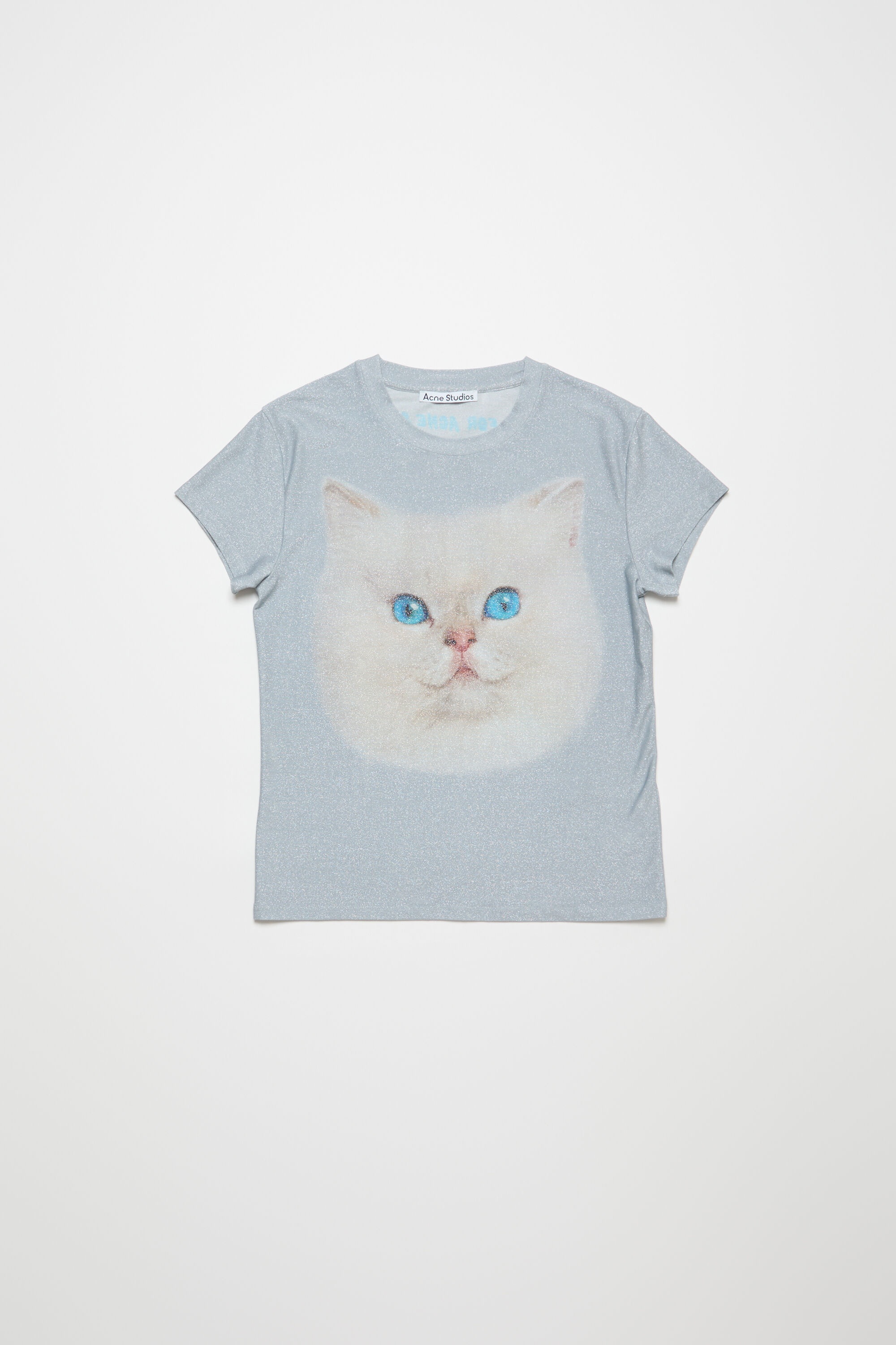 VIP価格★【Acne Studios】LS Pale Blue Cotton T-shirt Acne Studios - Logo Stamp T-shirt | HBX - Globally Curated