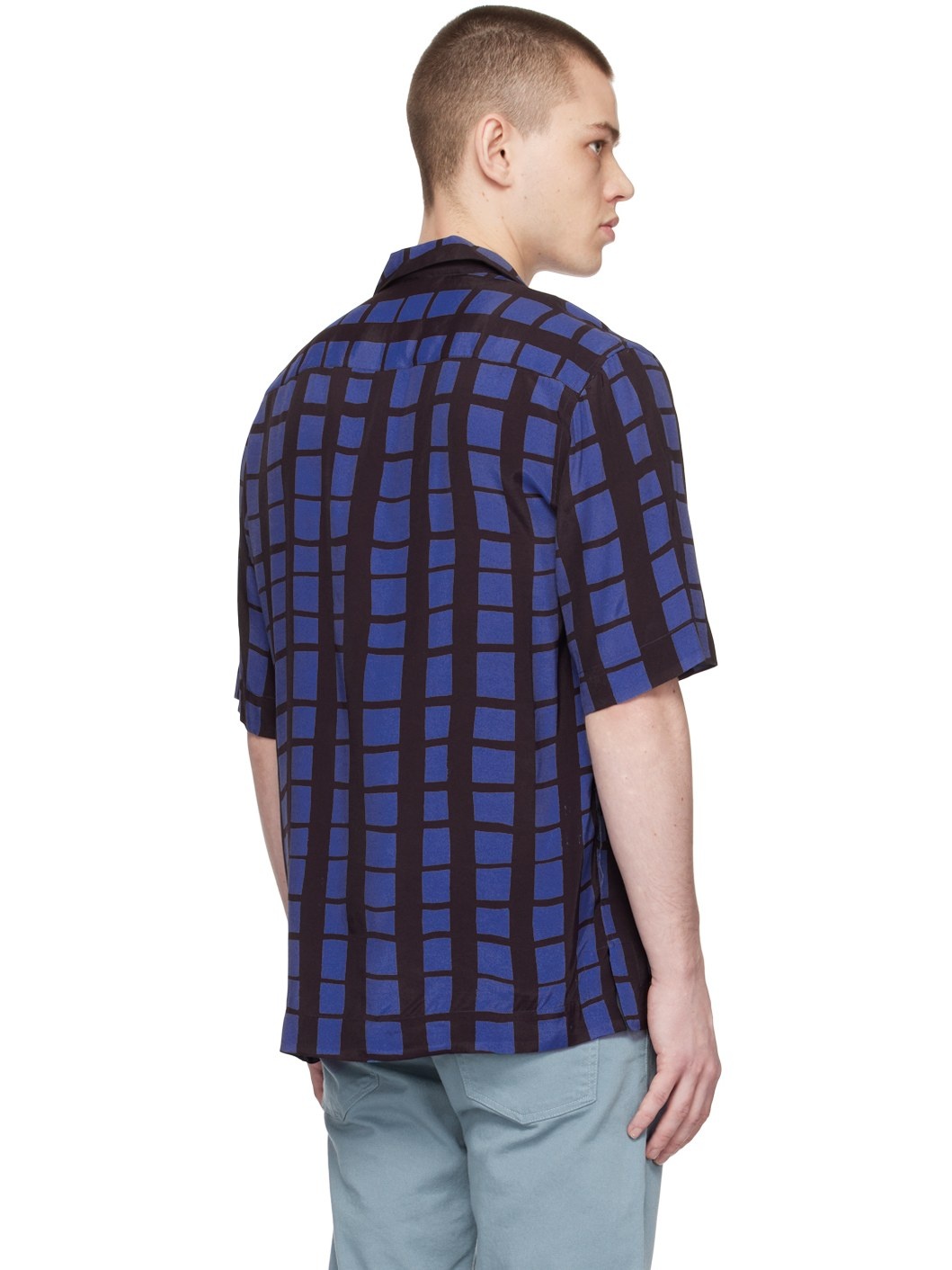 Blue & Black Check Shirt - 3