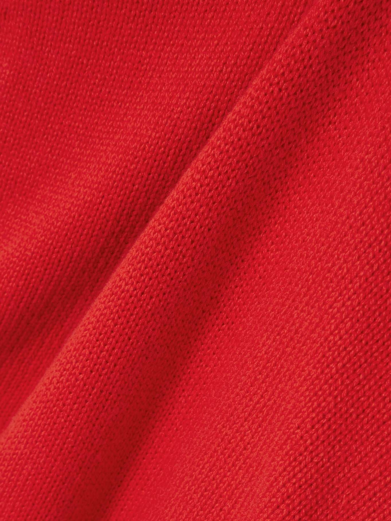 Mari oversized wool and cashmere-blend vest Red - 4