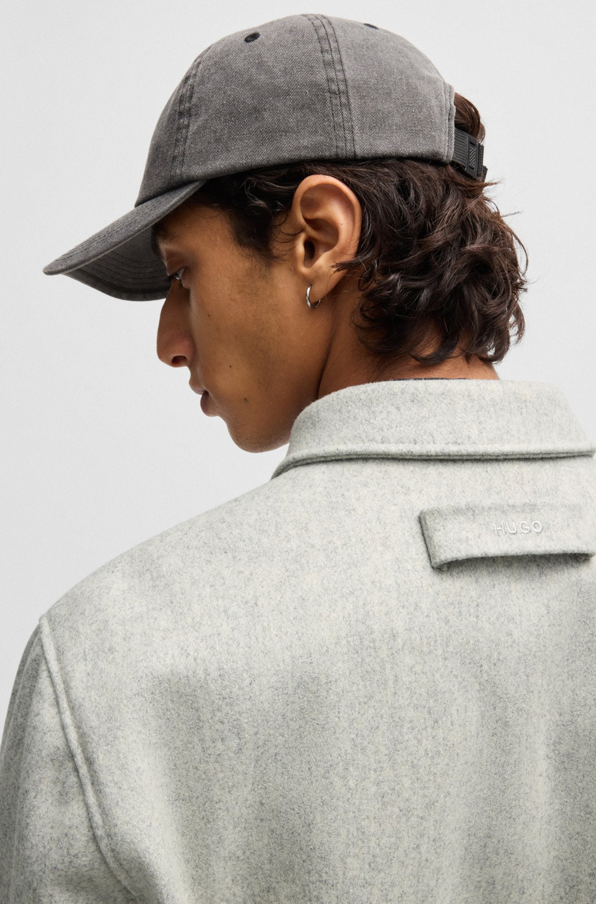 REGULAR-FIT PADDED COACH JACKET IN A WOOL BLEND - 6