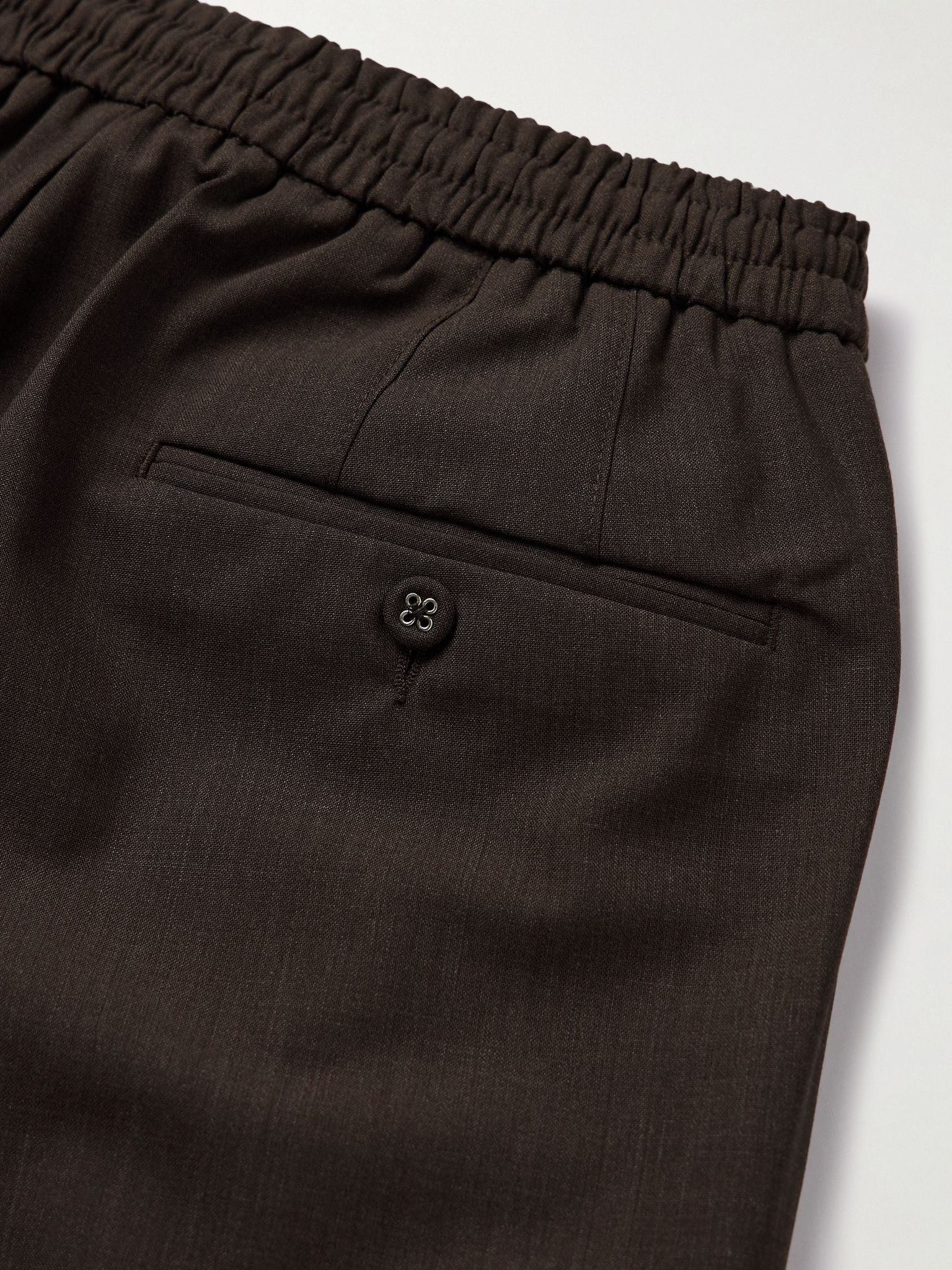 Walter Straight-Leg Virgin Wool-Blend Suit Trousers Brown - 5