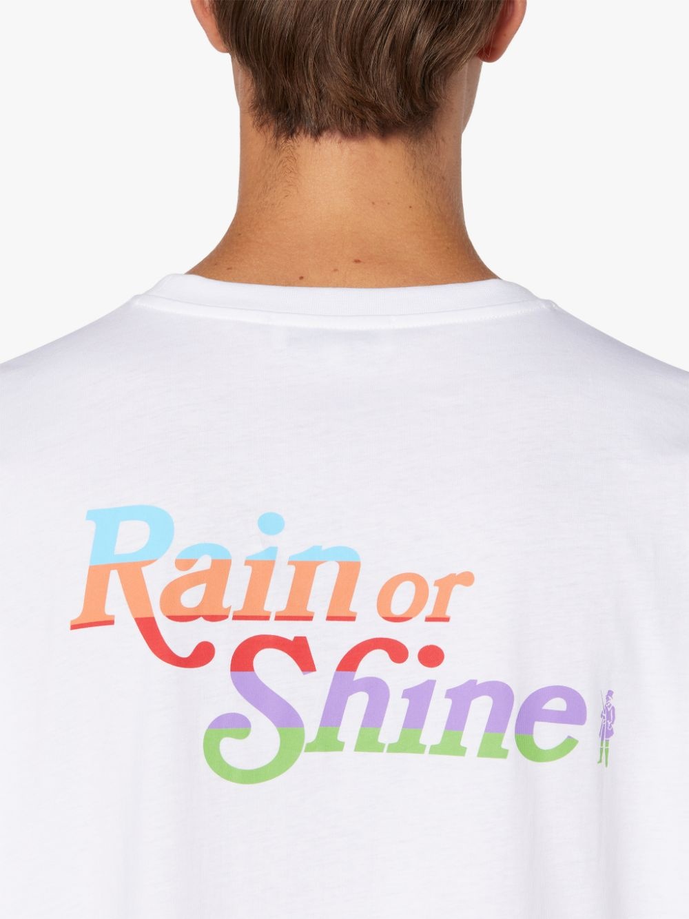 RAIN OR SHINE WHITE COTTON DROP SHOULDER T-SHIRT | GJM-216 - 6