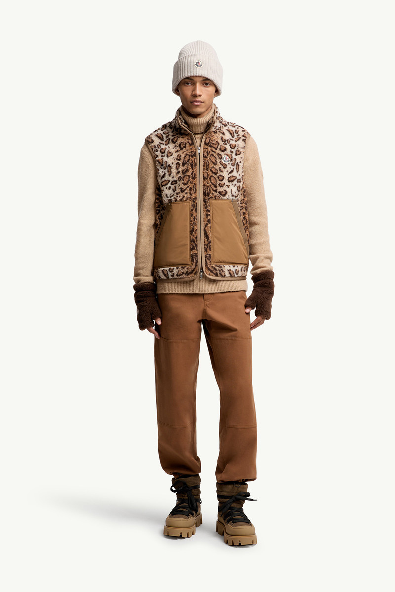 Moncler Wool Blend Teddy Zip-Up Vest outlook