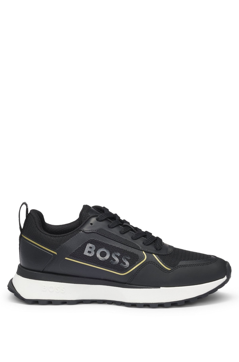 MIXED-MATERIAL TRAINERS WITH LARGE SIDE-PANEL LOGO 1