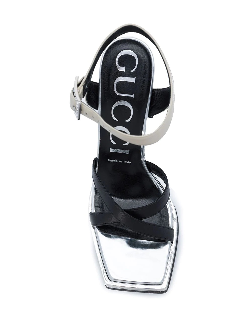 crystal buckle sandals - 4