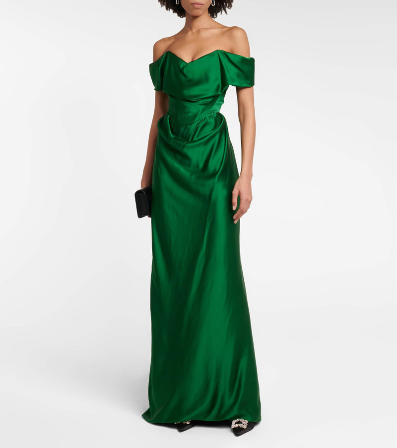 Vivienne Westwood Off-shoulder satin gown outlook