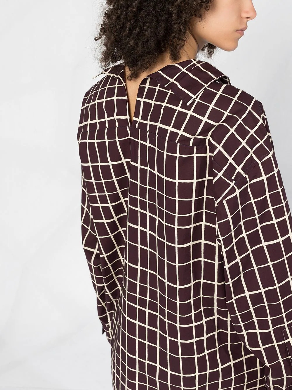 check-pattern shirt - 3