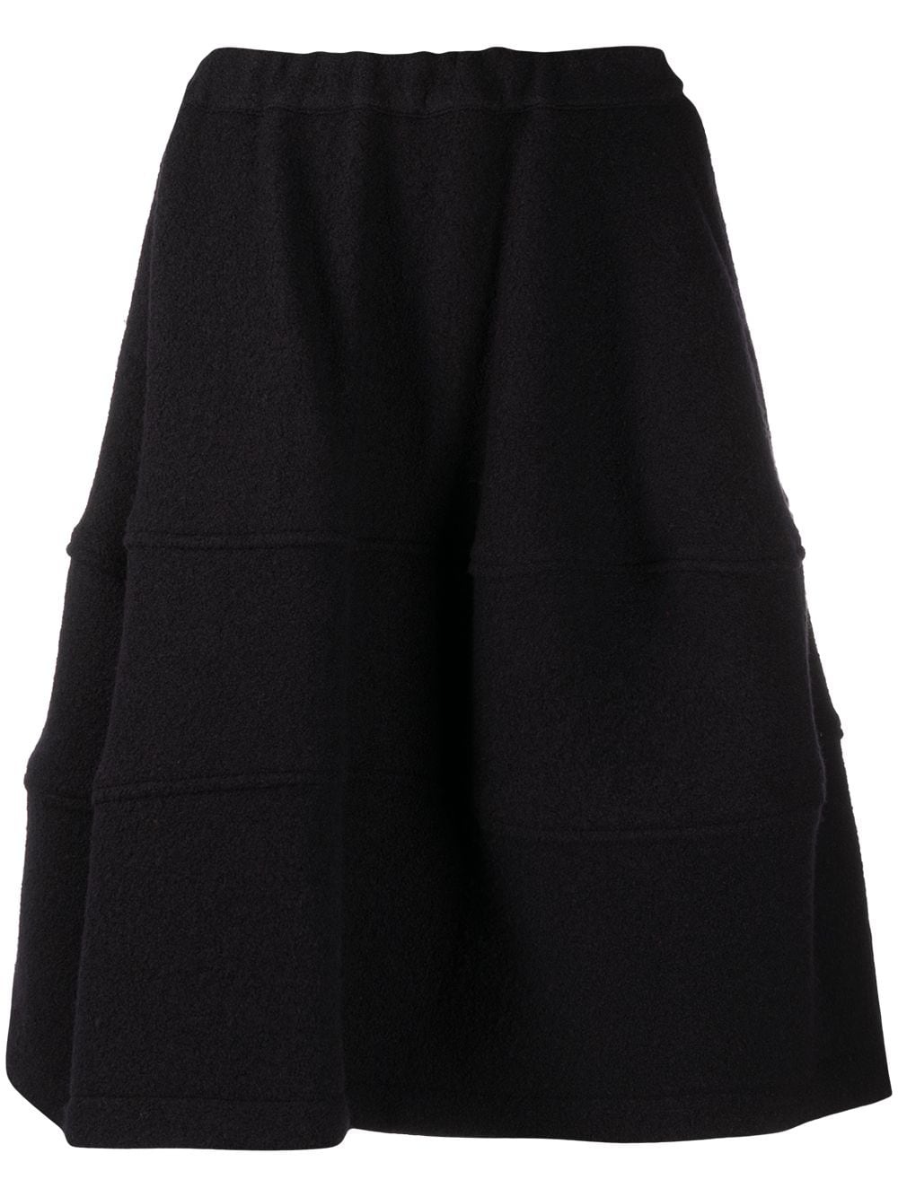 oversize tiered wool skirt - 1