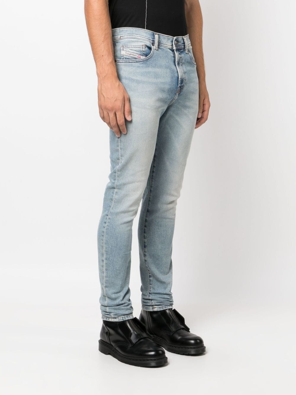 high-waist slim-fit jeans - 3