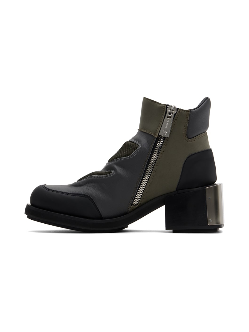 Khaki Baris Moto Boots - 3