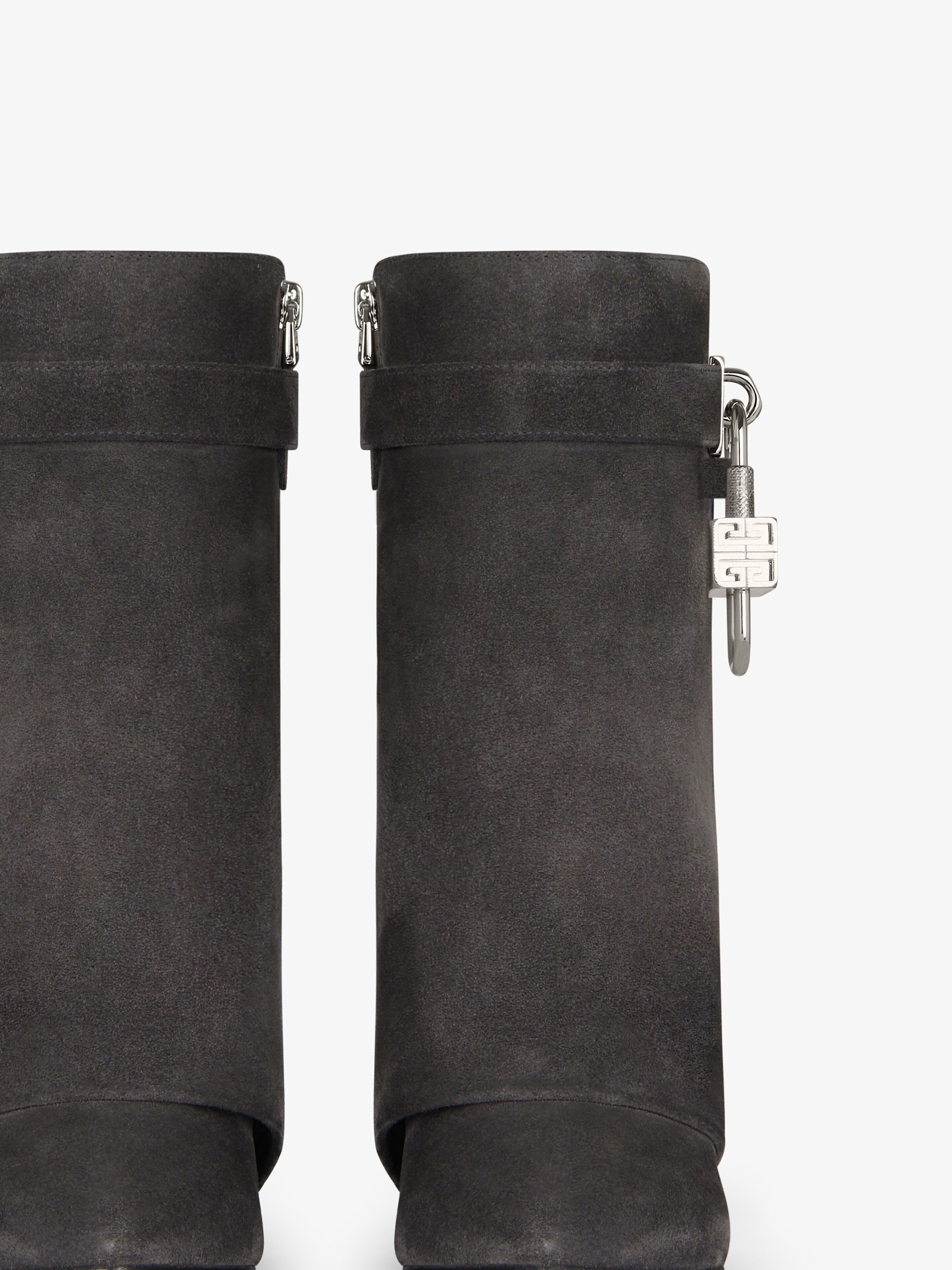 SHARK LOCK ANKLE BOOTS IN SUEDE - 5