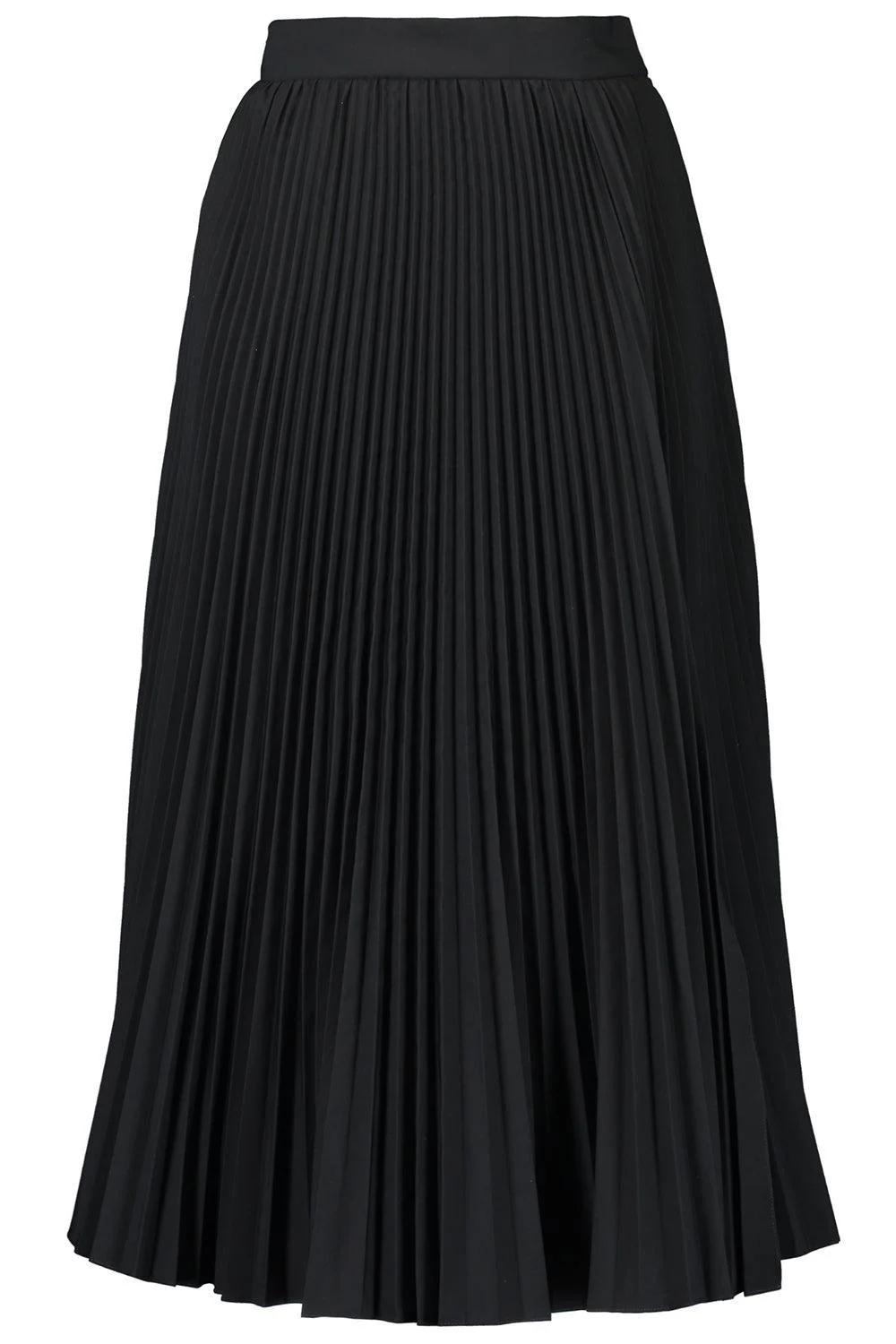 Pleated Slit Skirt - 1