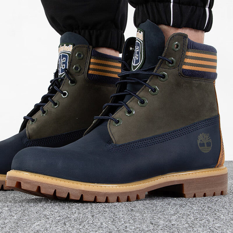 Timberland 6 Inch Waterproof Boot 'Navy Orange' A5ZZF019 - 5