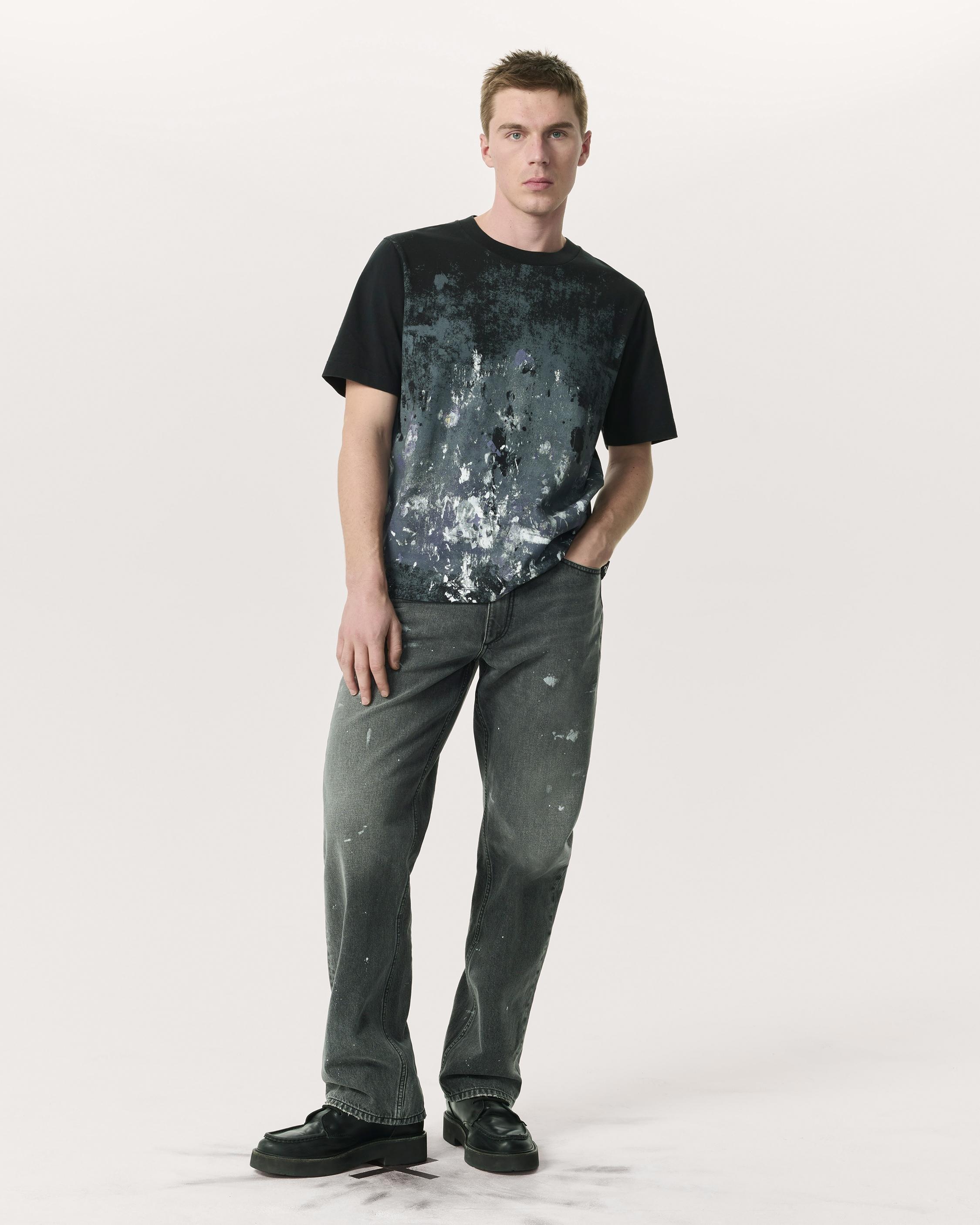 Relaxed Fit Paint Splatter T-Shirt - 4