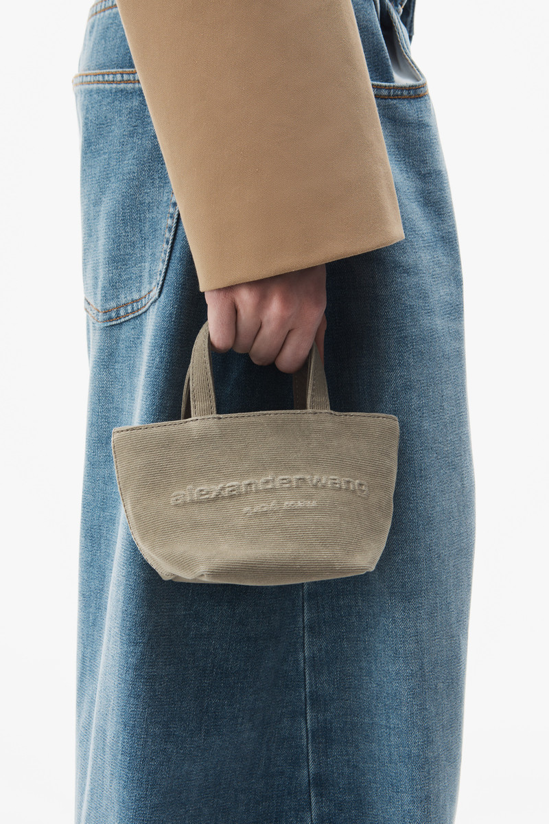 Alexander Wang Punch Mini Tote in Wax Canvas outlook
