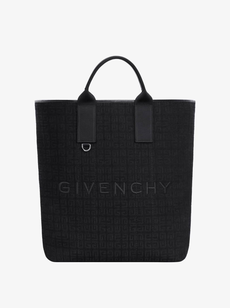 LARGE G-ESSENTIALS TOTE BAG IN 4G DENIM 1