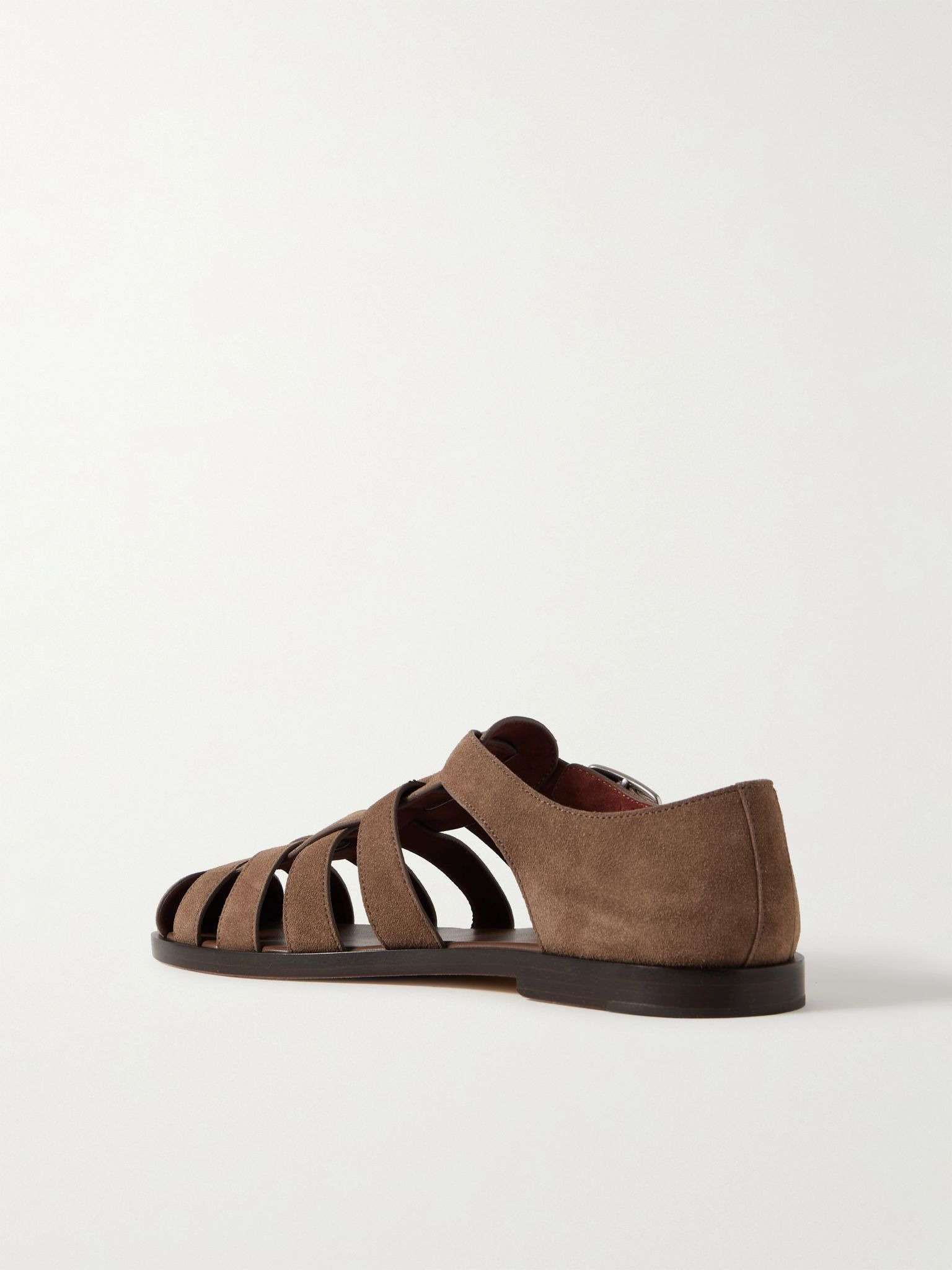 Maxime Walk Suede Sandals Brown - 4